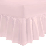 Frilled Valance Extra Deep Fitted Sheet - Bed Sheet -Frilled Valance Fitted Sheet Pink