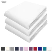 Comfort Valley Easy Care - Poly Cotton Flat Sheet - Bedsheet - 11 Colours - Pack of 3 Sheets - Comfort Valley white sheet, single sheets flat, single flat sheets, Single Flat Sheet White, single flat sheet size uk, Single Flat Sheet Cotton, king size sheets flat, Flat sheets, Cotton Flat Sheet only