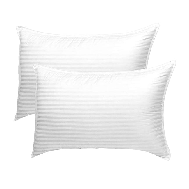 Hypoallergenic Pure Comfort Medium Support Pillow Pair - Lancashire Textiles